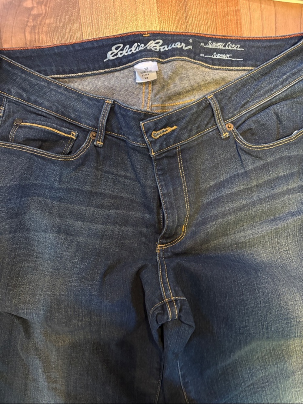 Eddie Bauer size 12 slightly curvy woman’s jeans